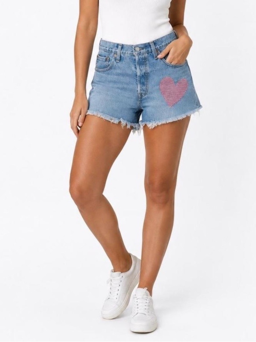 Levi's 501 Button Fly 150th Anniversary Denim Shorts